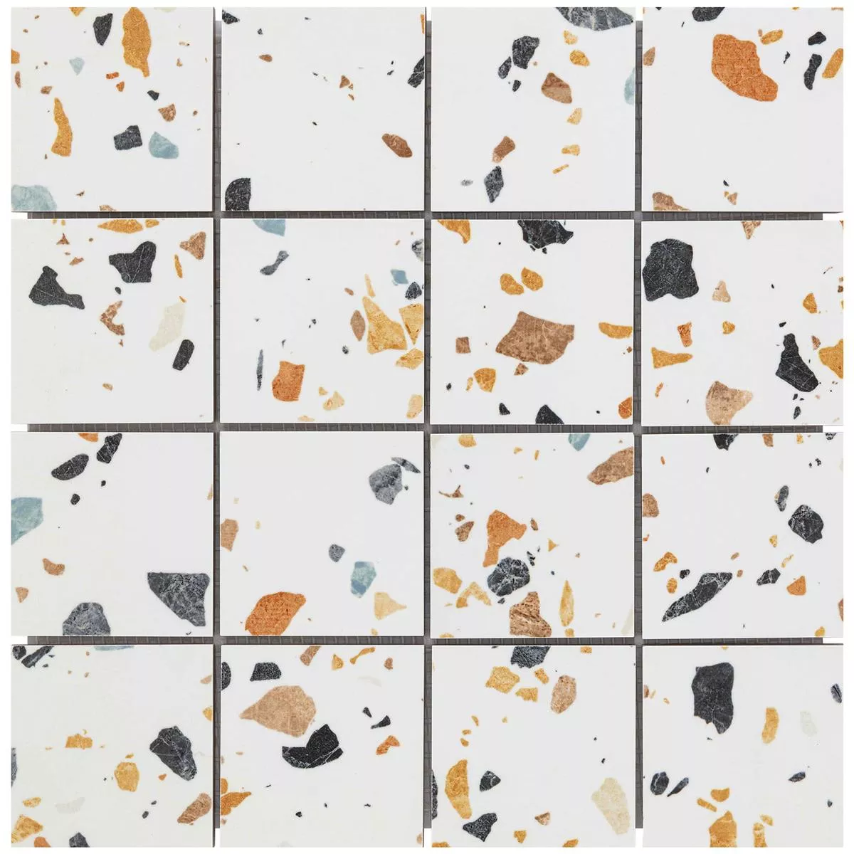 Campione Ceramica Mosaico Piastrelle Liberty Colorato 73x73mm