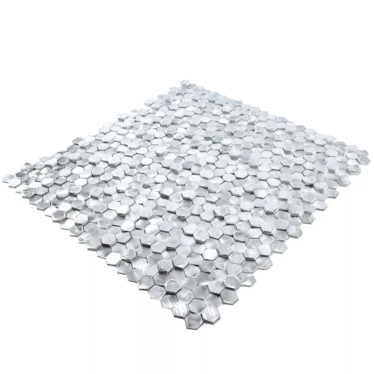 Alluminio Metallo Mosaico McAllen Argento