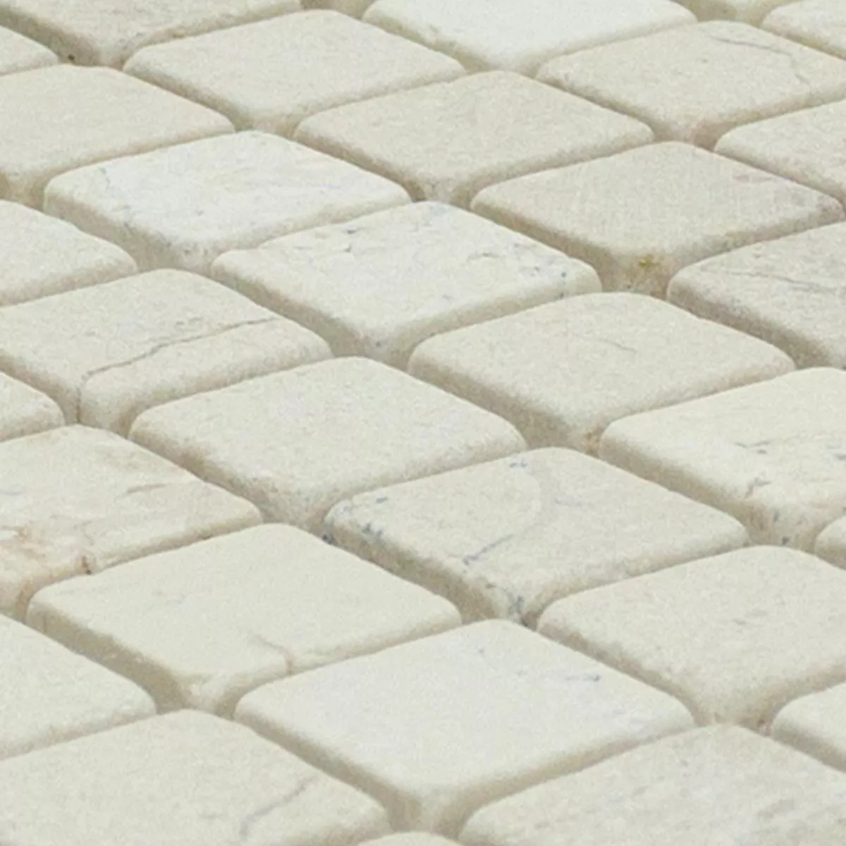 Natursteinmosaik Marmor Vito Beige Weiss