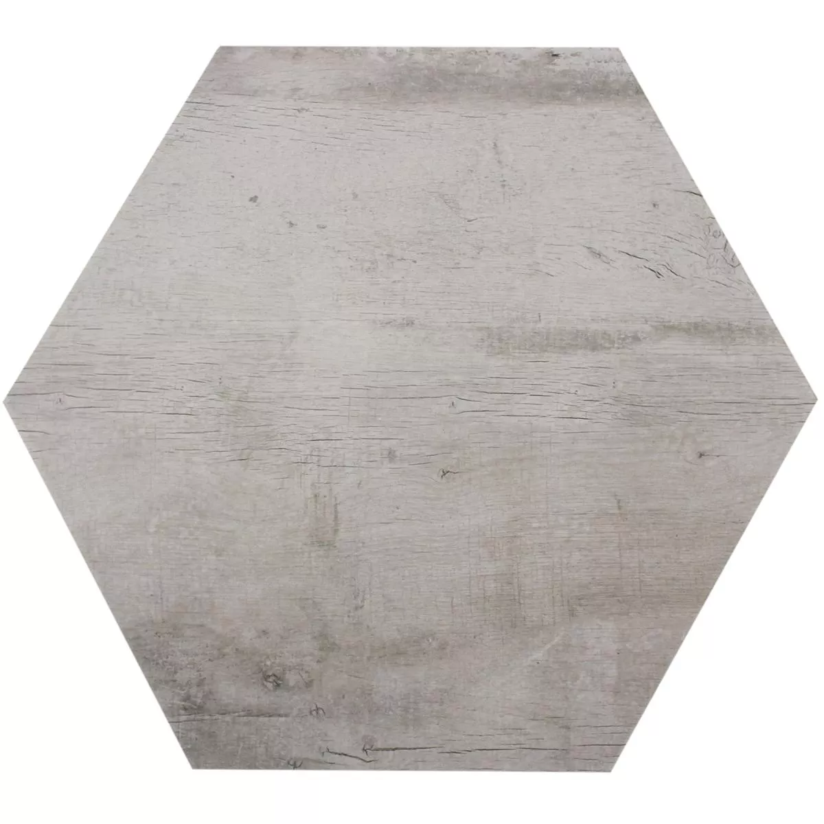 Bodenfliesen Lonicera Holzoptik Hexagon Grau 52x60cm