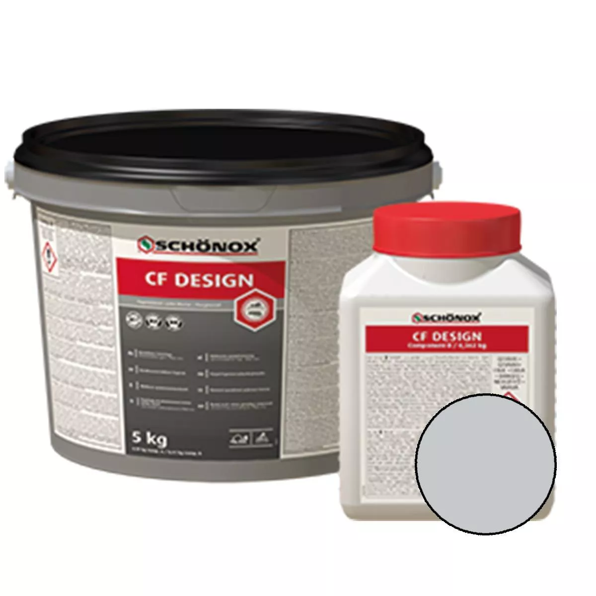 Fugenmörtel Schönox CF Design Epoxidharz Colorfuge Silbergrau 2,5 Kg Fugenmörtel Schönox CF Design Epoxidharz Colorfuge Silbergrau 2,5 Kg