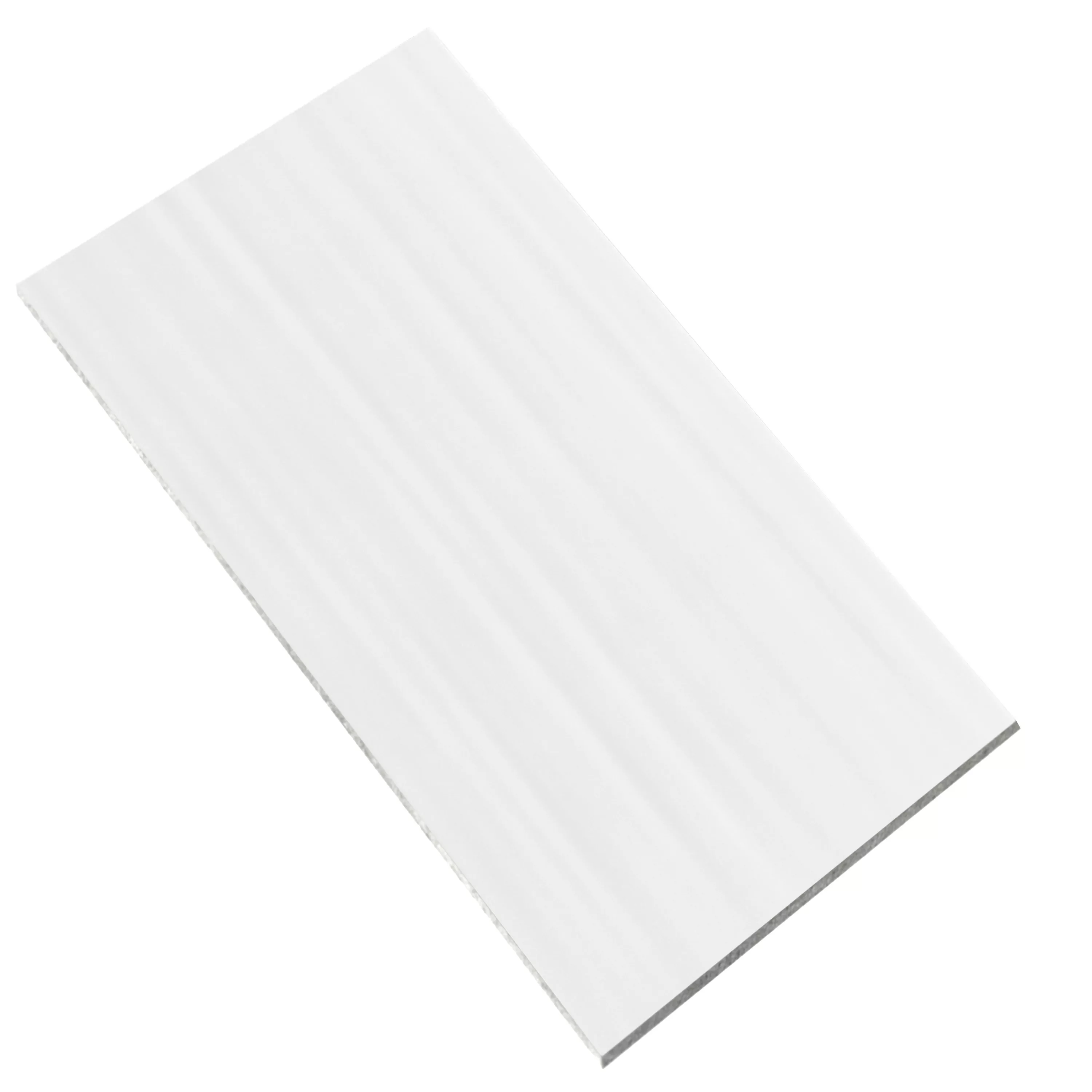 Campione Rivestimenti Richard Onda 30x60cm Bianco Opaco