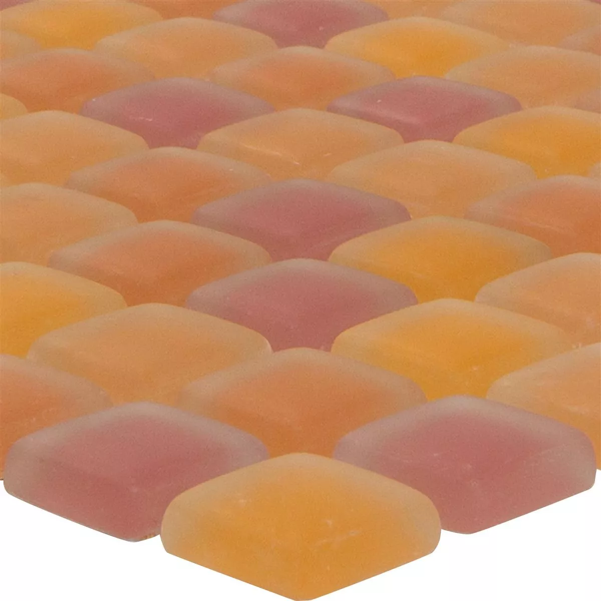Glasmosaik Fliesen Ponterio Frosted Orange Mix Glasmosaik Fliesen Ponterio Frosted Orange Mix