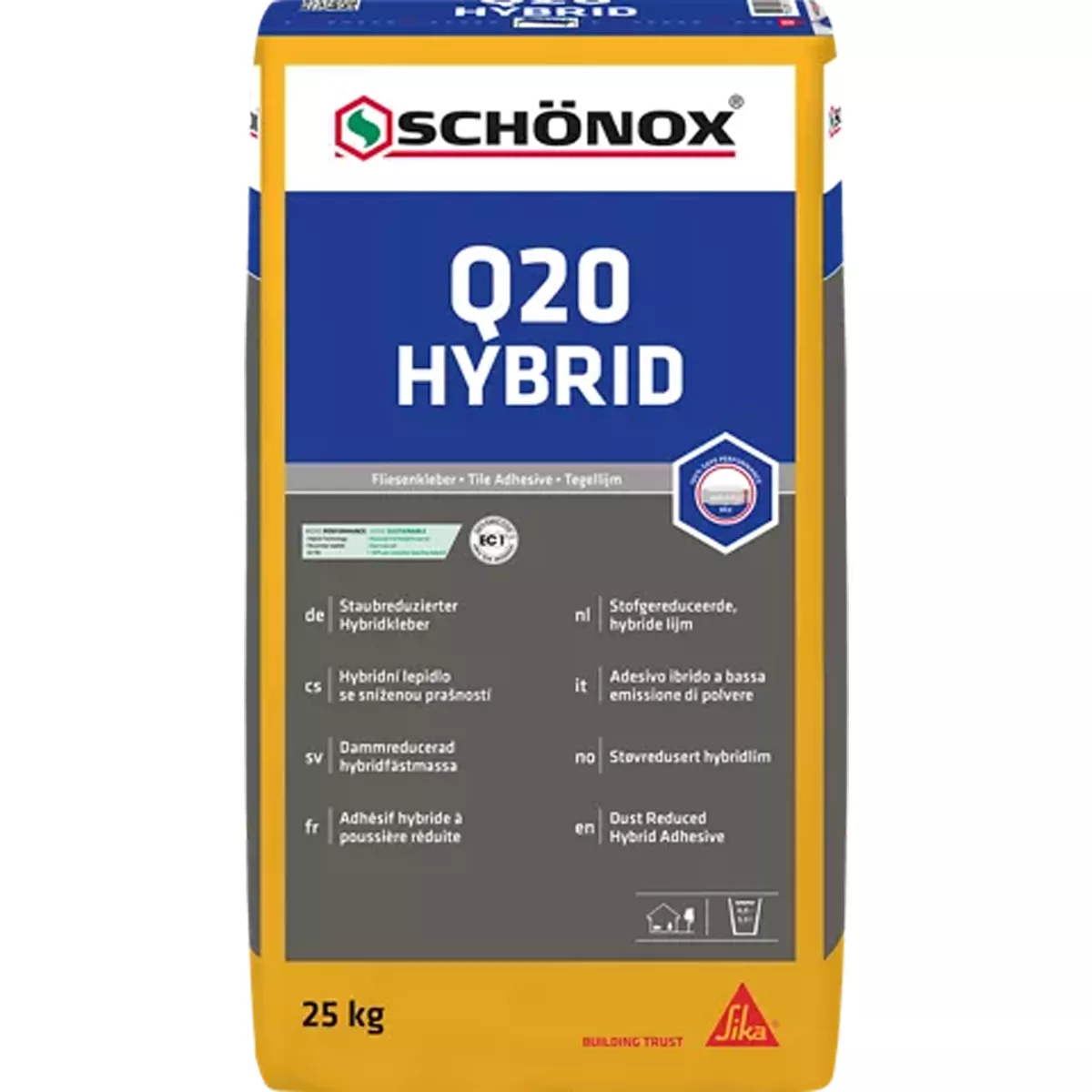 Colle à carrelage Schönox Q20 Hyprid 25 kg