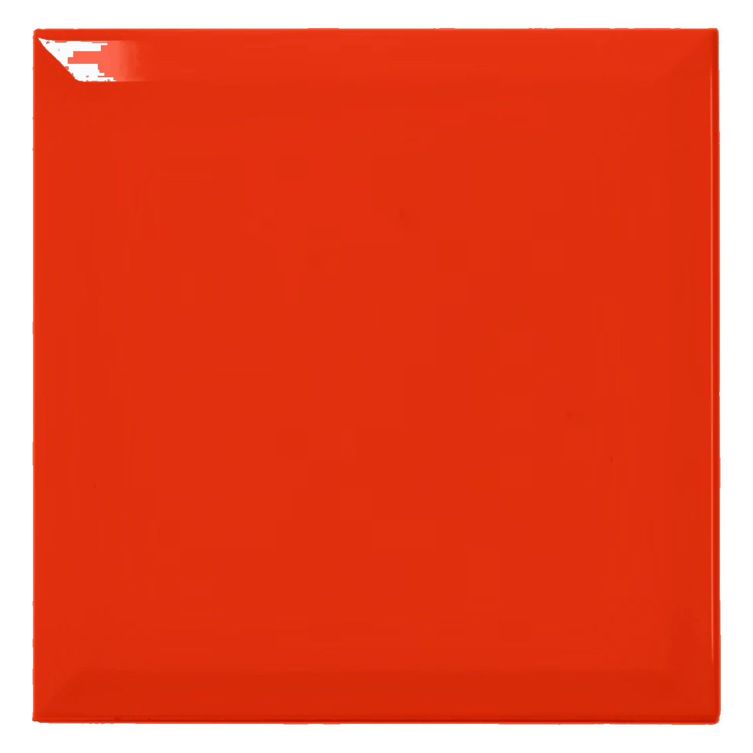 Metrofliese Rot Glänzend 20x20 cm Facette Freetown Rojo