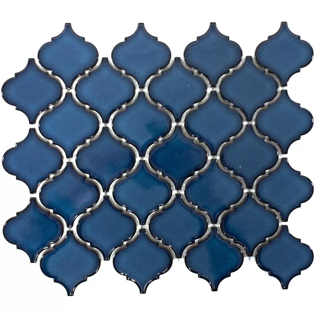Campione Ceramica Mosaico Asmara Arabesque Blu