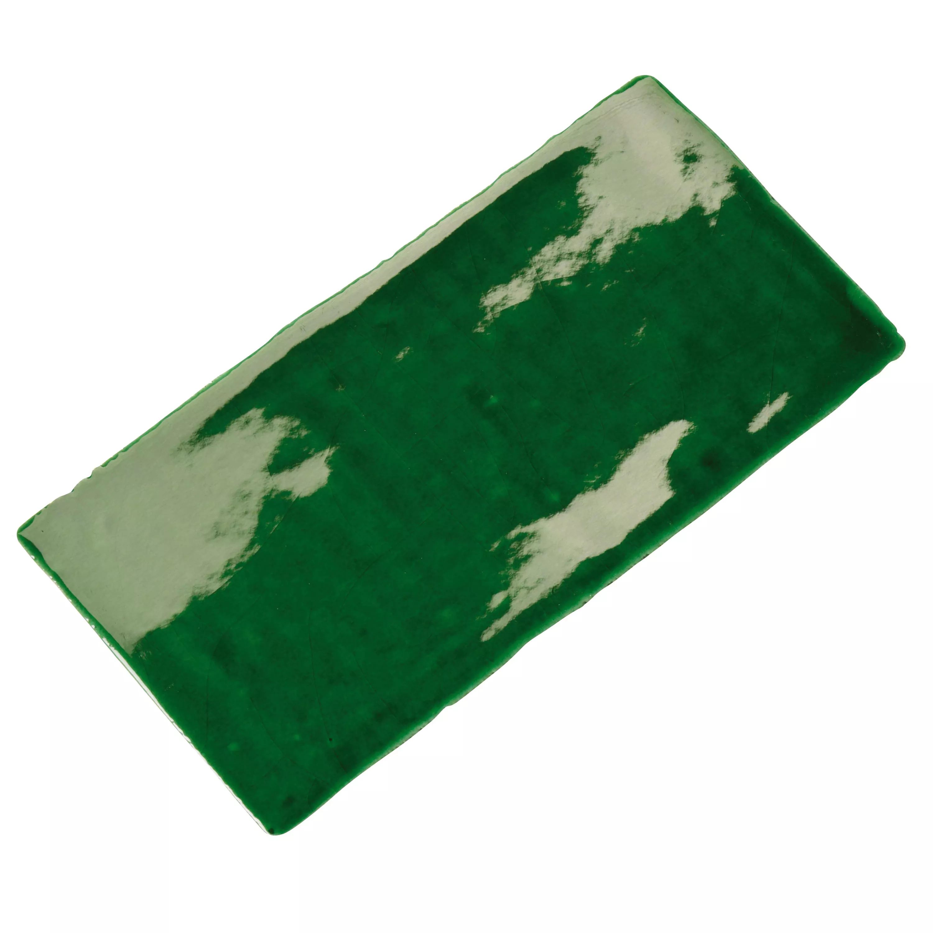 Rivestimenti Algier Fatto A Mano 7,5x15cm Verde Smeraldo