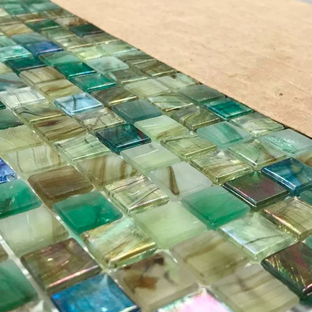 Glas Schwimmbad Pool Mosaik Fliesen Pergamon Grün