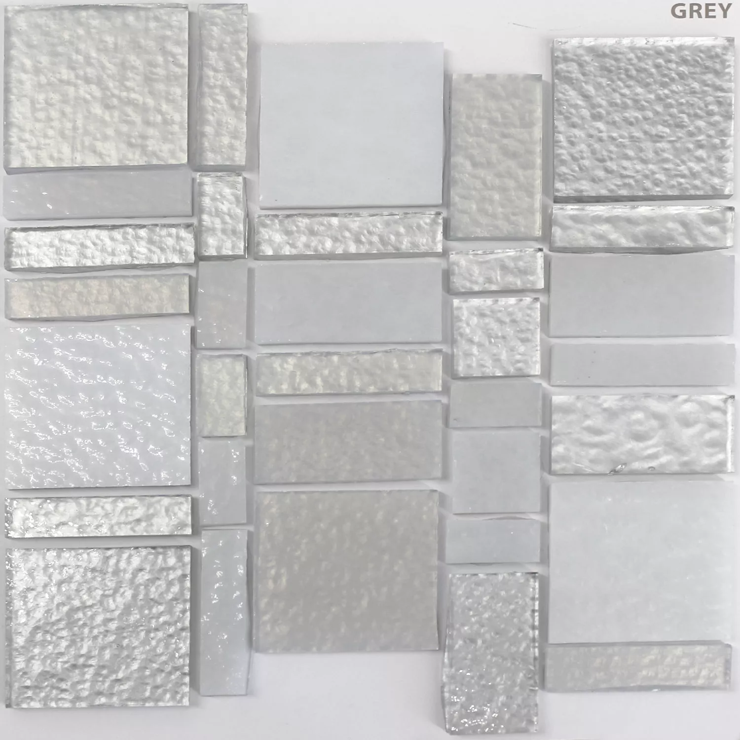 Glas Fliesen Trend Recycling Mosaik Liberty Grey