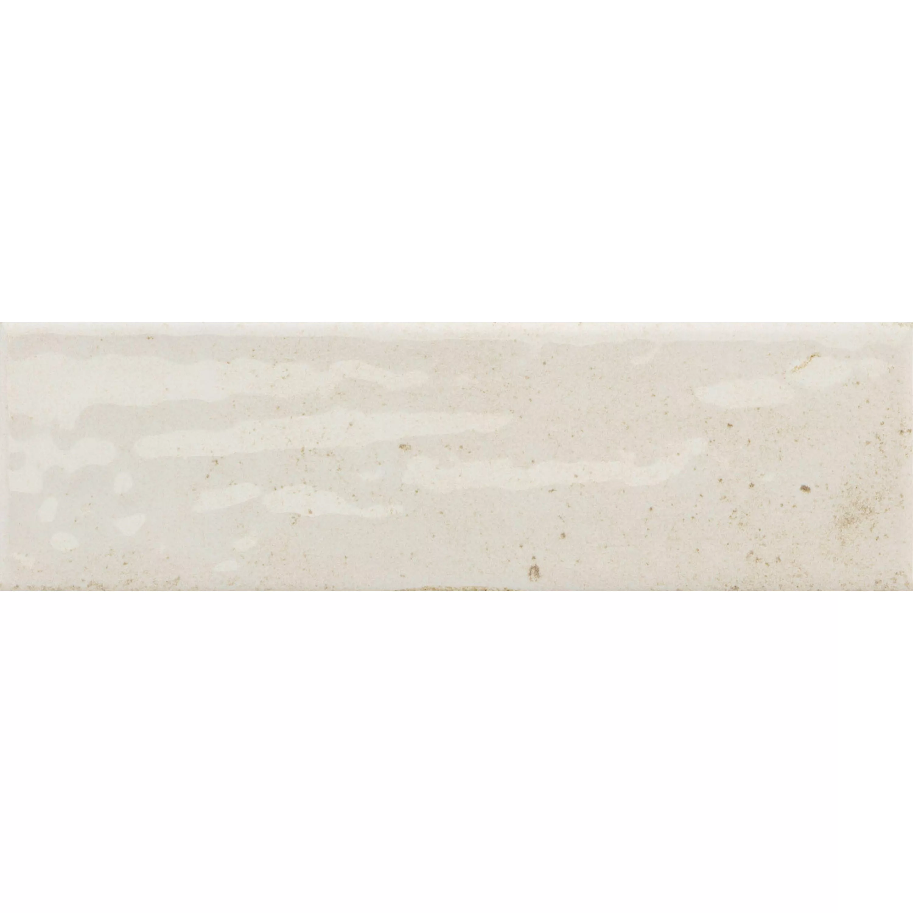Wandfliesen Arosa Glänzend Gewellt Weiß 6x25cm