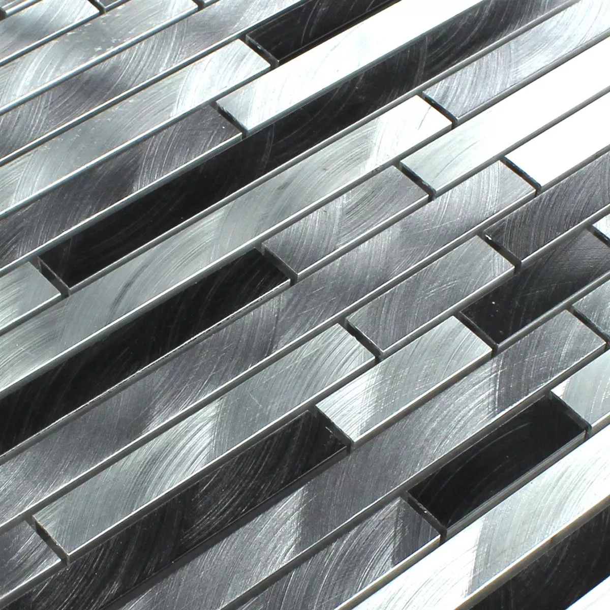 Mosaico Alluminio Metallo Sahara Argento Mix