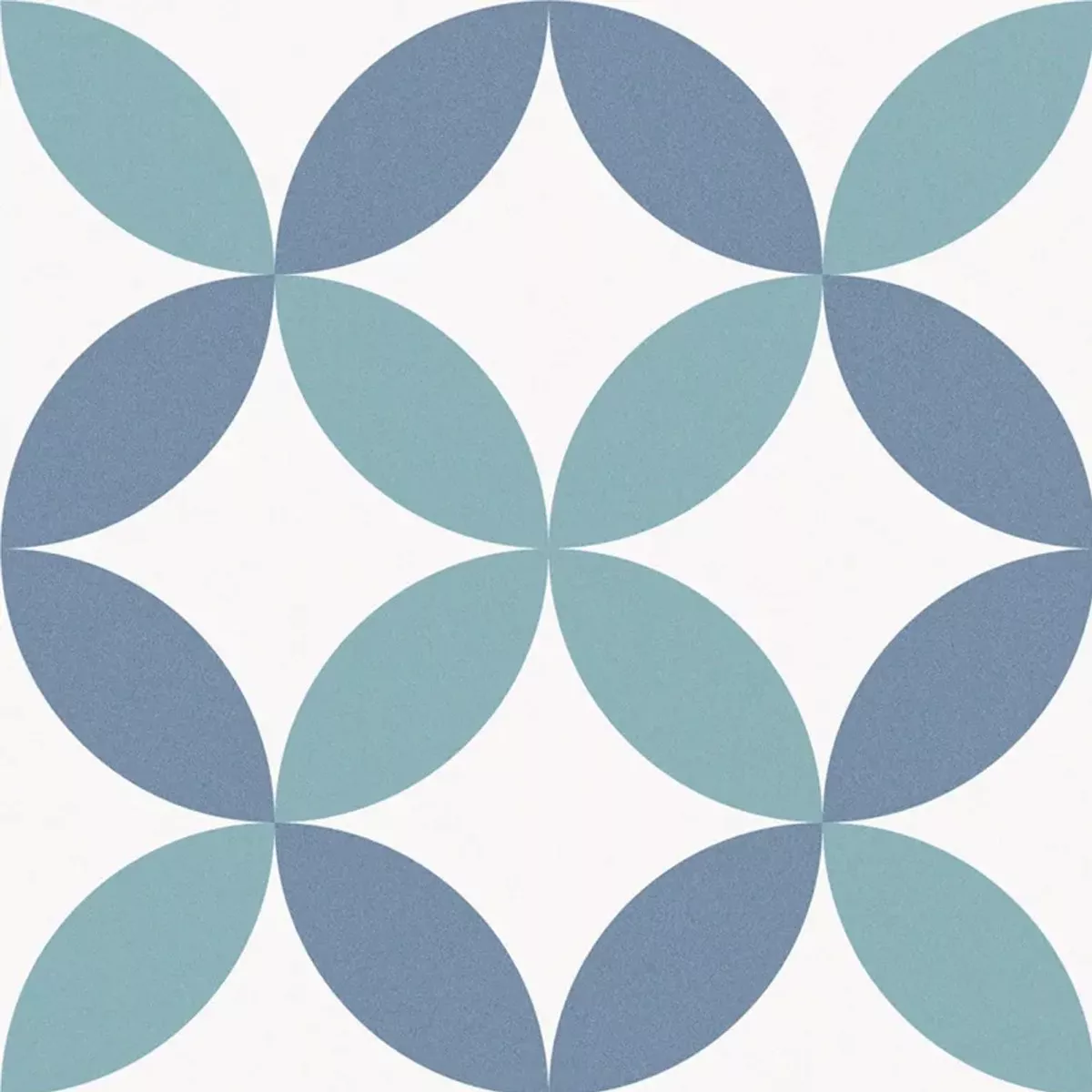 Atlantica DaVinci Blau Weiß 25x25 cm