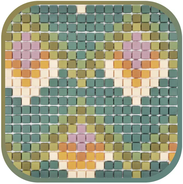 Glasmosaike aus recycletem Glas Glasmosaike aus recycletem Glas